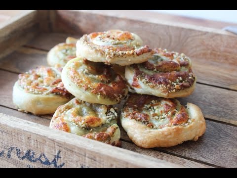How To Make Puff Pastry With Almonds, Pesto And Cheese - By One Kitchen Episode 122