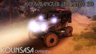 preview picture of video 'Spintires 2014 - Jeep Wrangler Unlimited SID'