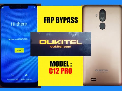 Oukitel Model C12 Pro Google Account Bypass Without PC