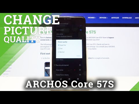 How to Change Picture Quality in ARCHOS Core 57S – Change Photo Quality