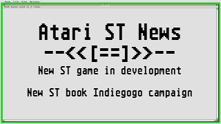 Atari ST News: New game AND new book announced!