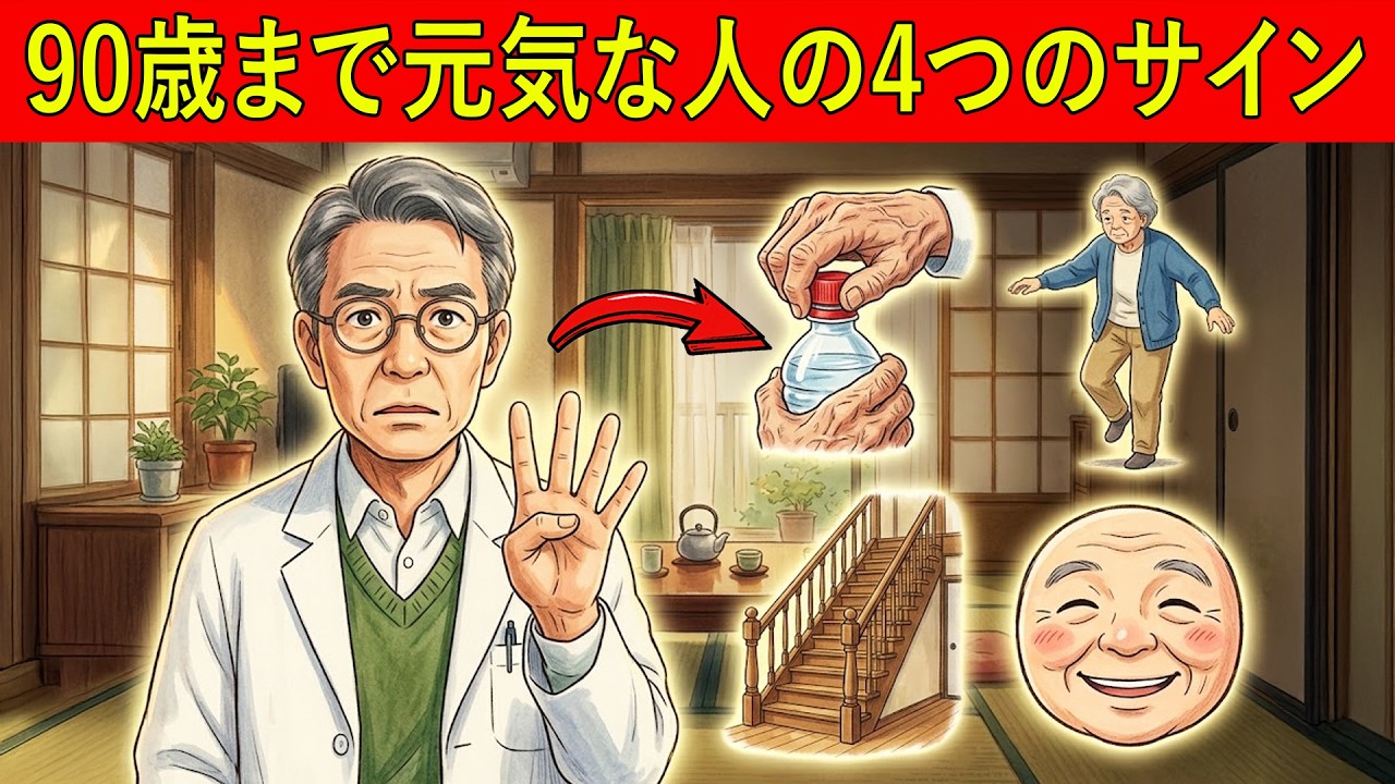医者が警告：90歳まで元気に生きる人は家で必ずできる4つのサイン｜できない人は寝たきり予備軍です