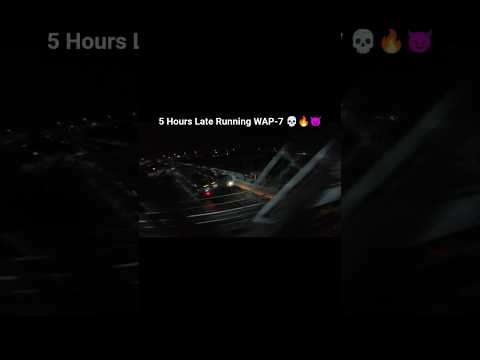 12 hours Late WAP 7📈🔥#wap7locomotive #trollface  #local_train #alp #railway #erode #trending #shorts