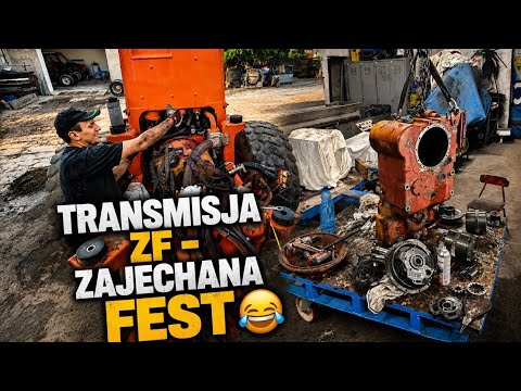 Ładowarka Fiat Hitachi FR130.2 Demontaż transmisji cz.2 / Weryfikacja Skrzyni… Rolnik Łukasz 