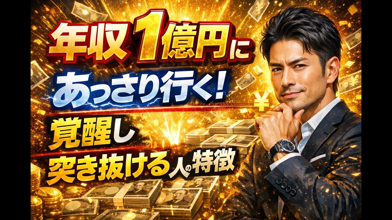 年収１億円にあっさり行くような覚醒し、突き抜ける人の特徴