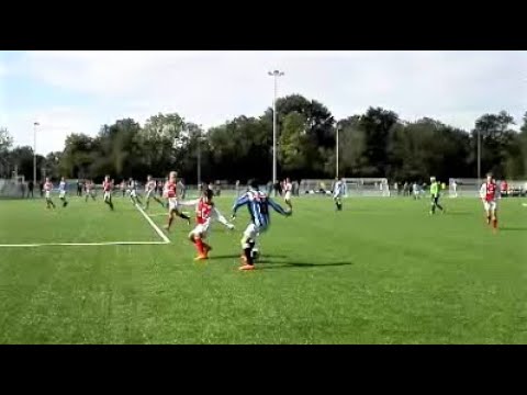 Jeugdvoetbal RCLO17-2 vs UVS JO17-1 beker, 1e helft, 7-9-2017