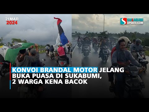 Konvoi Brandal Motor Jelang Buka Puasa di Sukabumi, 2 Warga Kena Bacok