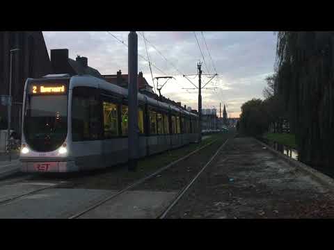 RET tram lijn 2 vertrekt richting Beverwaard (omleiding)