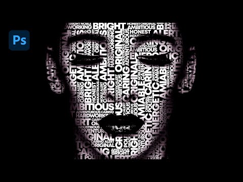 Text portrait Effect in Photoshop