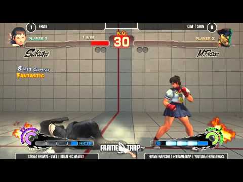 Fruit Sakura and Yang vs DIM Shin M Bison Street Fridays 1 7 Losers Finals