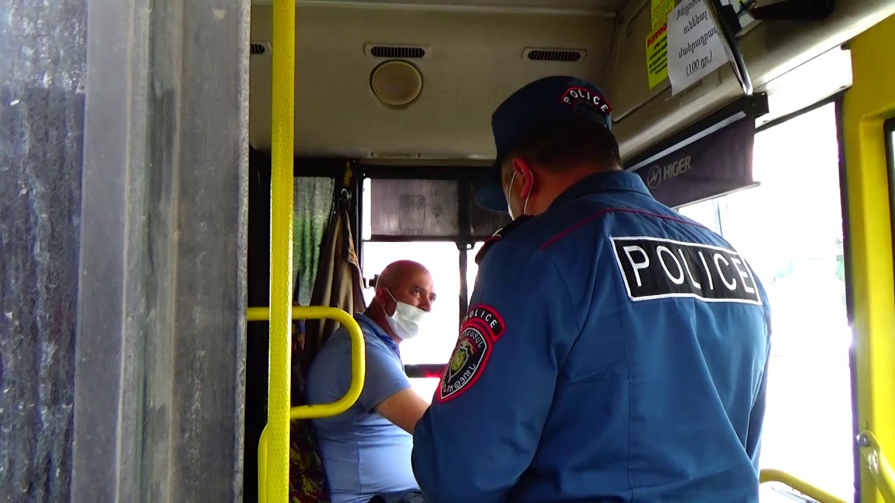 Ոստիկանությունը հայտնաբերել է մի քանի հասարակական տրանսպորտային միջոց, որոնց մեջ եղել են առանց դիմակի անձինք