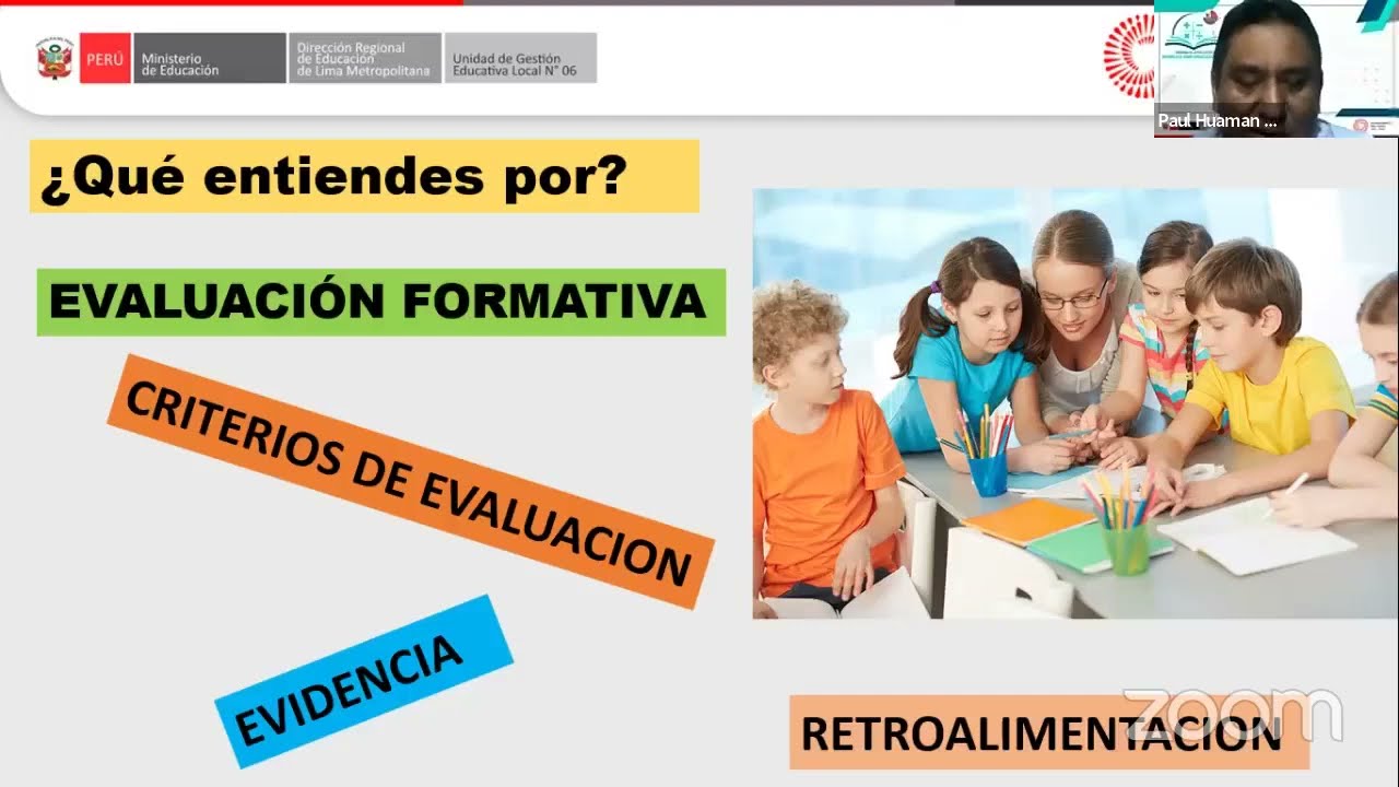 Evaluación formativa y criterios de evaluación