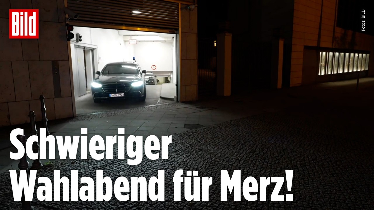 NACH WAHL-SCHOCK: Merz verlässt CDU-Zentrale durch die Tiefgarage