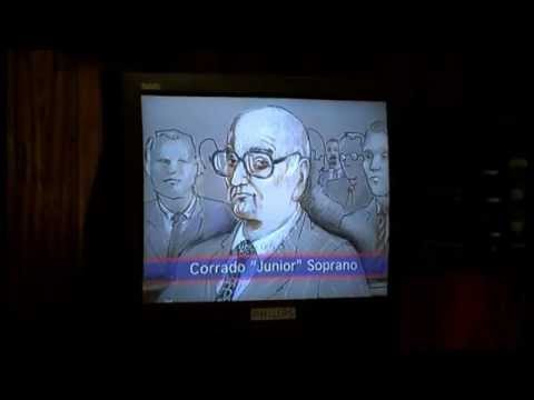 Corrado Soprano Sees Himself On TV