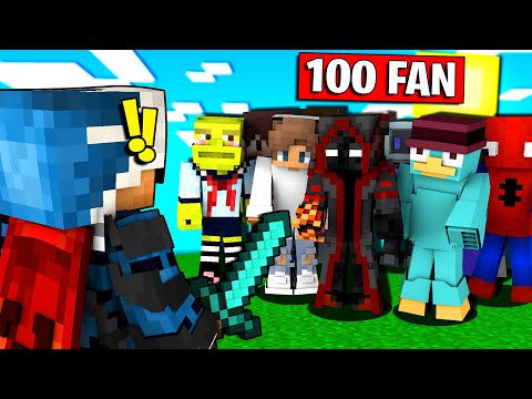 GIOCO CON 100 FAN SU MINECRAFT - ITA