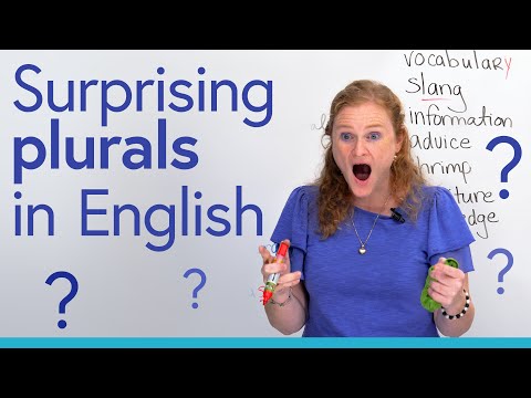 我討厭英語!令人驚訝的複數和單數 ? (I HATE English! Surprising plurals and singulars ?)