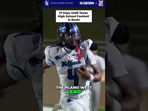 Posting 1 play every day until Texas High School Football is back! 17 days left!
