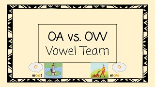 OA vs OW Vowel Teams - 4 Minute Phonics