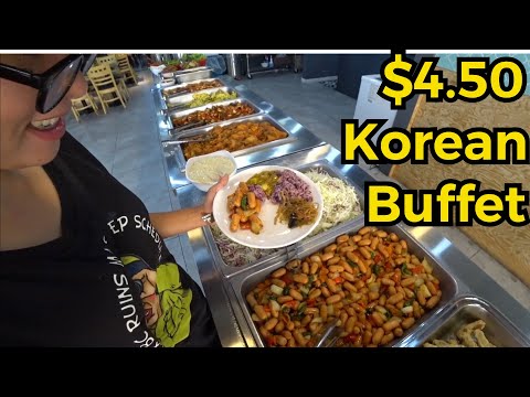 Buffet de comida caseira coreana de US$ 4,50 em Nampodong Busan, Coreia