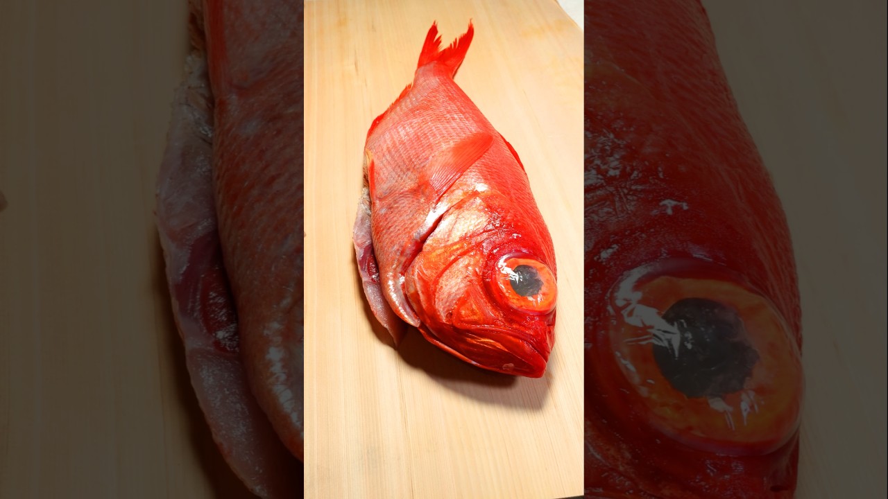 金目鯛の刺身を花盛りにしたら美しすぎて美味すぎた