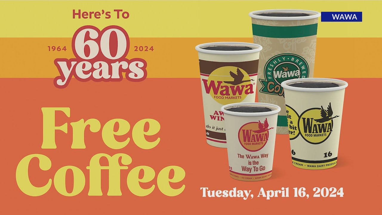 Wawa offers free coffee on 60th anniversary