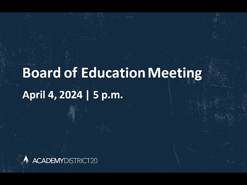 April 4, 2024 BOE Meeting