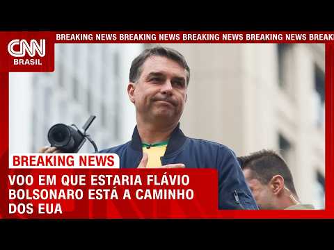 Avião em que estaria Flávio Bolsonaro está a caminho de Miami, mostra site | CNN NOVO DIA