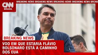 Vídeo: Avião em que estaria Flávio Bolsonaro está a caminho de Miami, mostra site | CNN NOVO DIA