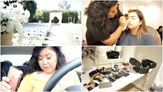 FOLLOW ME AROUND | DOING THE BRIDE MAKEUP | MISSSHERRILEE