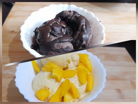 Homemade Chocolate and Mango flavor Ice cream recipe || Arzoo's kozy kitchen