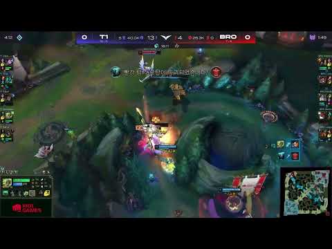 [T1 vs BRO(ALL CL Subs)] T1 Gumayusi gets triple kill on Zeri near enemy base| LCK Spring 2022