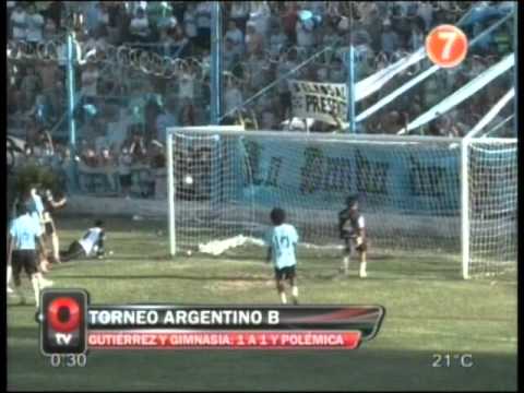 Gutierrez (Mza) 1 - Gimnasia y Esgrima (Mza) 1 - Argentino B 2012 - Fecha 8