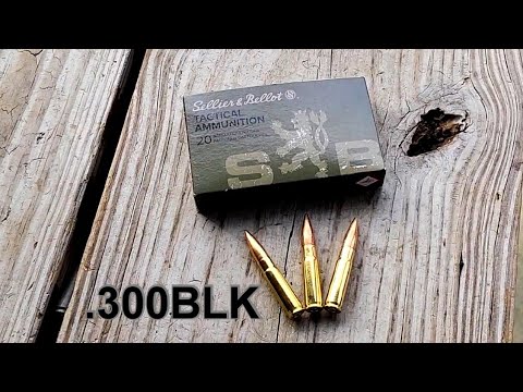S\u0026B .300BLK .300AAC Review \u0026 Shoot Accuracy Test 100 \u0026 200 Yards Sellier \u0026 Bellot