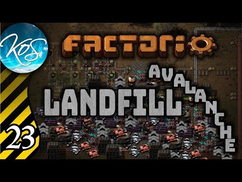 Factorio Landfill Avalanche! Ep 23: CAR CAROUSEL - Production Scrap 2 mod - MP Coop Gameplay