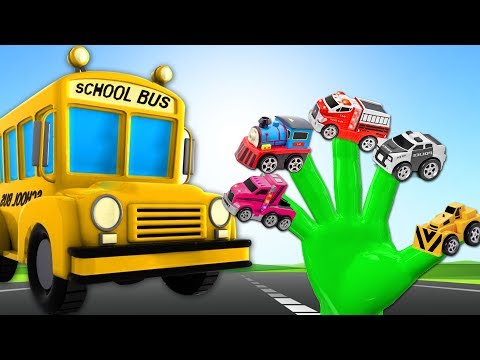 Learn Street Vehicles Names & Sounds For Kids | Street Vehicles Finger Family Song Nursery Rhymes
