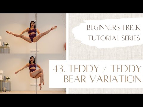 43. How to Teddy / Teddy Bear Variation - Beginner Pole Dancing Trick Tutorial Series