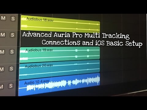 Advanced Auria Pro Multi Tracking  : iOS Connections and Basic Setup