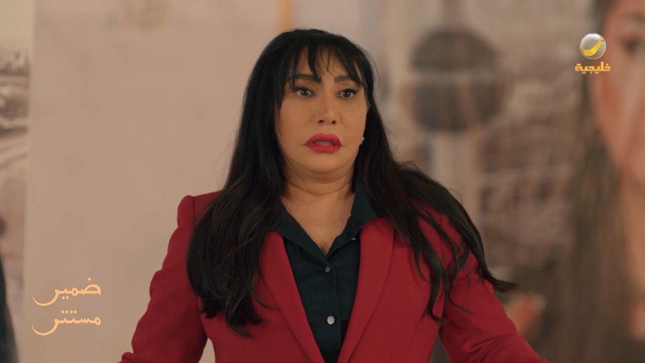 لحظة سقوط انتصار على المسرح وهي تلقي كلمتها - ضمير مستتر