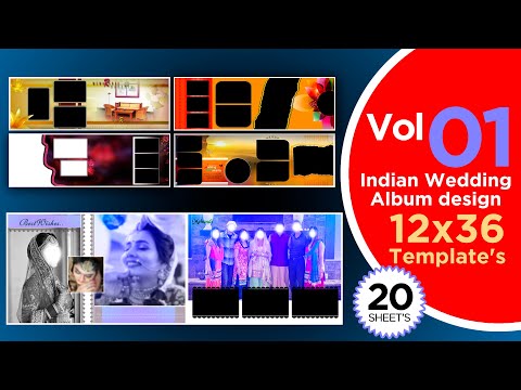 Vol. 01 Indian Wedding Album design 12x36 Template's