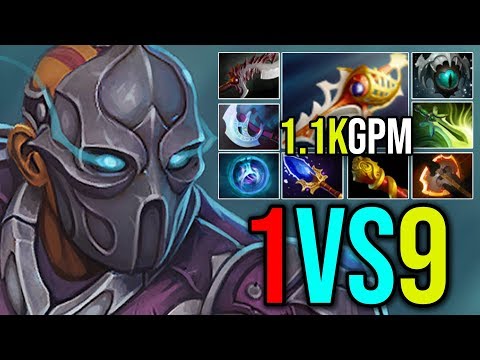 [Anti Mage] 1Vs9 EPIC 1.1kGPM 8Slots, Carry Feeding Team to The Victory by Fade | Dota 2 FullGame