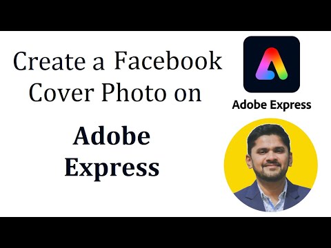 How to create a Facebook cover photo in Adobe Express | Adobe Express Tutorial | Amit Thinks