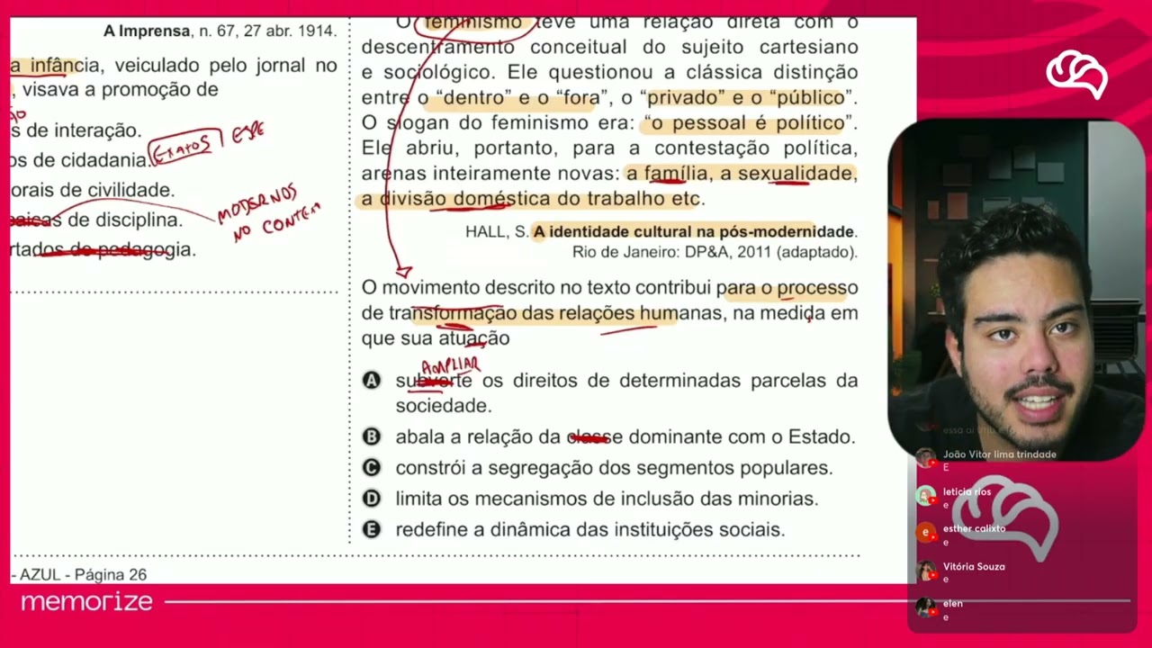 Resolução em Vídeo — Questão 67 ENEM 2019 PPL
