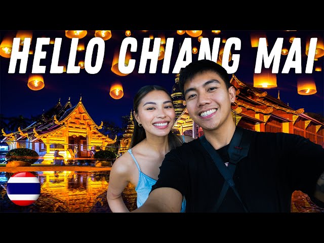 Travel vlog - First time in CHIANG MAI, THAILAND! 🇹🇭 Amazing City!