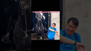 Wait For End For Wholesome Reaction #kingsguard #royalguard #horse #tourist #royalfamily #england