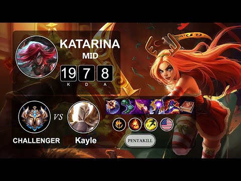 Mid Katarina vs Kayle - LOL NA Challenger - Patch 11.18