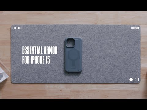 Чохол-накладка Urban Armor Gear Essential Armor Magsafe для Apple iPhone 15 Black (114288114040)