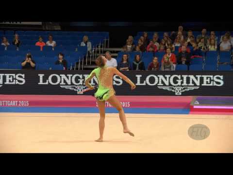 Monika MICKOVA (CZE) 2015 Rhythmic Worlds Stuttgart - Qualifications Clubs