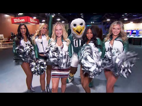 Paige Spiranac Shows Off Her Eagles Outfit and Her Cheerleading Skills
