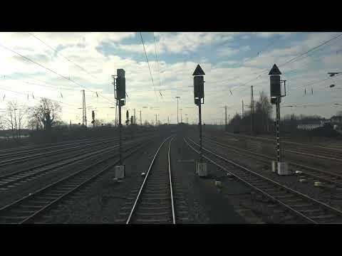 Train cab ride; Löhne (Gohfeld)-Emmerich am Rhein (20250216)