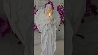 Andělka Klára 50 cm – anděl světla, dekorace do interiéru- Powertex